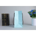 Sky Blue Color Shopping Paper Bag Qwn Design Customize